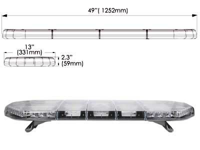 LED-MAJAKKAPANEELI 1245MM KELT. 12/24V KAIVOSMALLI #