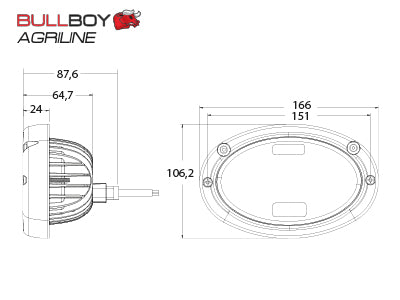 BULLBOY AGRILINE 45W OVAALI MF