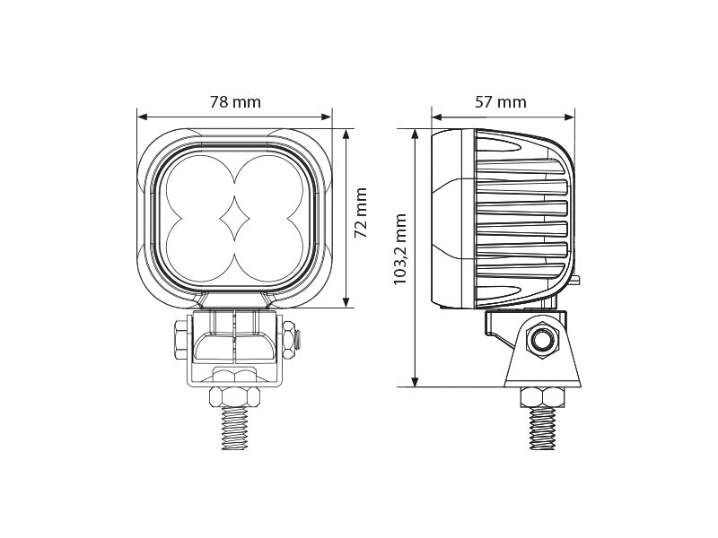 BULLBOY AGRILINE LED-TYÖVALO 9-32V 40W