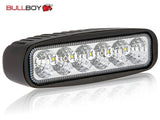 BULLBOY LED PERUUTUS/ TYÖVALO 1440LM 18W SUORAKAIDE 9-32V