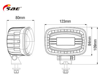 LED TRUKKIVALO SIN VIIVA 9-110V 18W #
