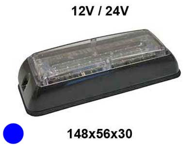 LED TASOVILKKU SININEN 12-24V 9-LED #