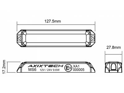 AXIXTECH MS6 KIRKAS VAAKA LED-TASOVILKKU