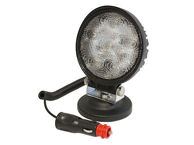 LED-VAROITUSVILKKU # KELT. 18W PYÖREÄ, MAGN.+TUP.SYT.