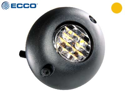 LED-VAROITUSVILKKU KELT. 10-30V R65 HALK 32/38,6MM