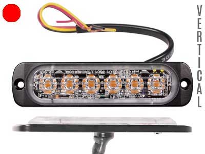 AXIXTECH ST6 PUNAINEN PYSTY LED-TASOVILKKU CLASS 2 #
