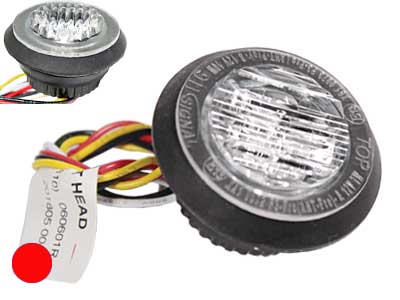 LED-MAJAKKA/VAROITUSVALO  PUNAINEN 12/24V
