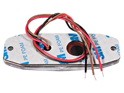 LED-TASOVILKKU R65 12/24V 3-LED KELT. 89X30X8MM
