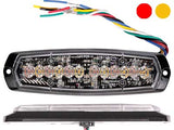 AXIXTECH SM6-D 6+6LED DUAL RED/AMBER R65 (XR2/XA2) #