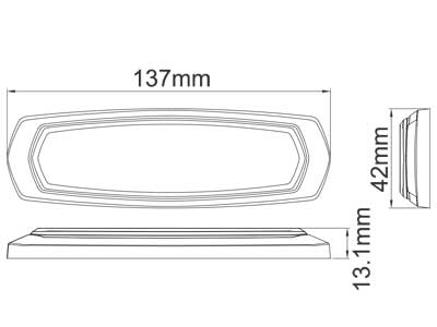 AXIXTECH SM6-D 6+6LED DUAL BLUE/AMBER R65 (XB2/XA2)