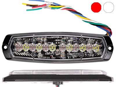 AXIXTECH SM6-D 6+6LED DUAL RED/WHITE R65 (XR2) #