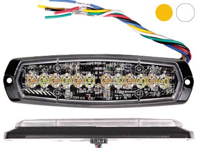 AXIXTECH SM6-D 6+6LED DUAL AMBER/WHITE R65 (XA2)