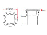 AXIXTECH CR06 KELTAINEN LED-VAROITUSVILKKU R65 CLASS 2