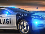 AXIXTECH CR06 SININEN LED-VAROITUSVILKKU R65 CLASS 2