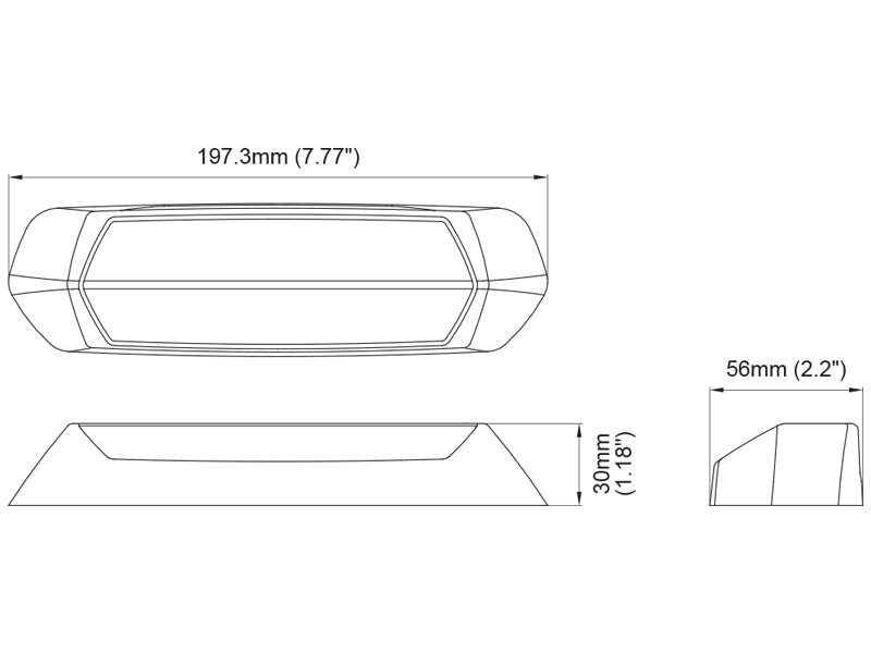 AXIXTECH M080 SININEN LED-VAROITUSVILKKU/SCENEVALO 12/24V