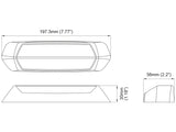 AXIXTECH M080 SININEN LED-VAROITUSVILKKU/SCENEVALO 12/24V