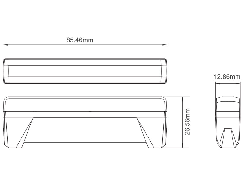 AXIXTECH ED6 KELT LED-VAROITUSVILKKU TUMMA R65 CLASS 1