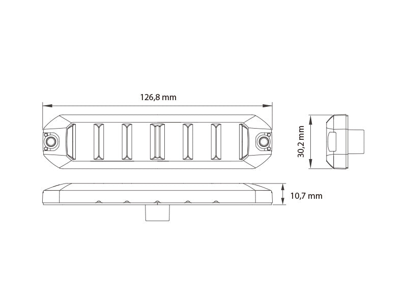 OPTIBEAM FLEX LM6 PUNAINEN LED-TASOVILKKU R65 CLASS 2 12/24V