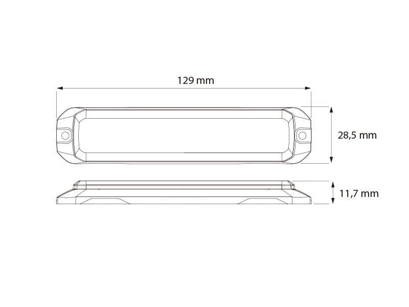 OPTIBEAM VECTOR SIX KELT. LED-VAROITUSVALO, ICAO/MIL STD