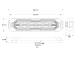 TRUCK VISION LED-TASOVILKKU KELT. 6-LED 12/24V R65