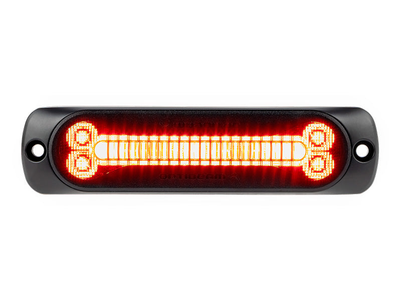 OPTIBEAM DARK PHANTOM SX6 PUNAINEN LED-TASOVILKKU R65 CLASS 2