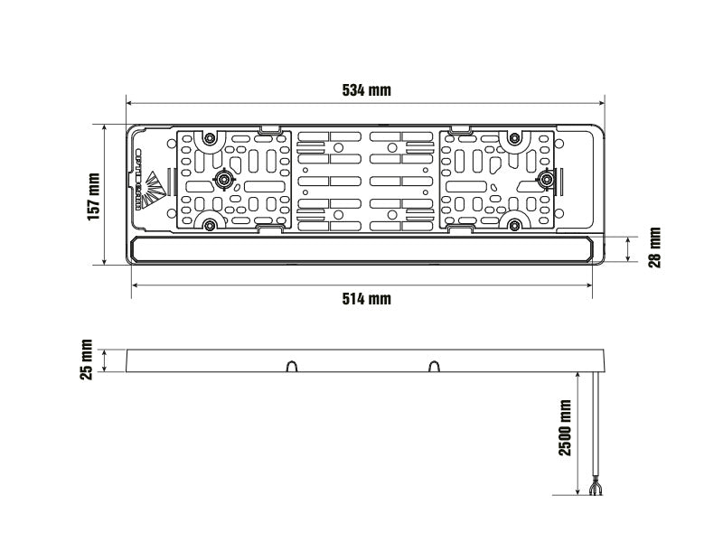 OPTIBEAM E-BAR PERUUTUSVALO