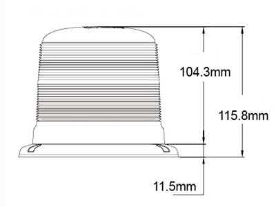 AXIXTECH B18-DUAL MATALA  KELT-SIN. LED-MAJAKKA