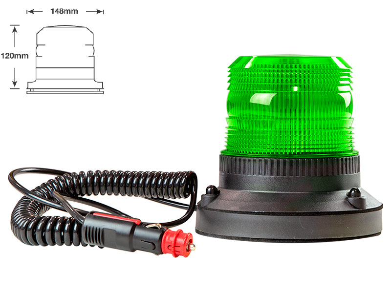 LED-MAJAKKA VIHREÄ MAGNEETTI 12-24V