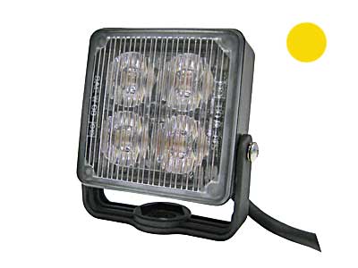 AXIXTECH SQ4 KELTAINEN LED-VAROITUSVILKKU R65 10-30V #