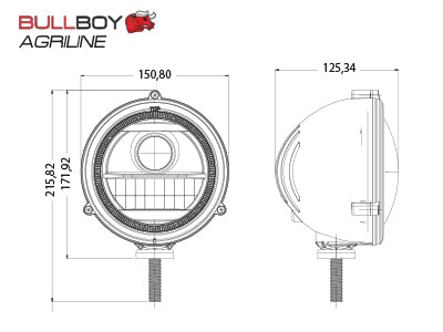 BULLBOY AGRILINE LED-AJOVALO HI/LO REF12.5