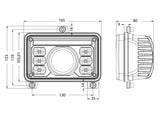AGRILINE AJOVALO 4X6" LED HI/LO HIGH POWER