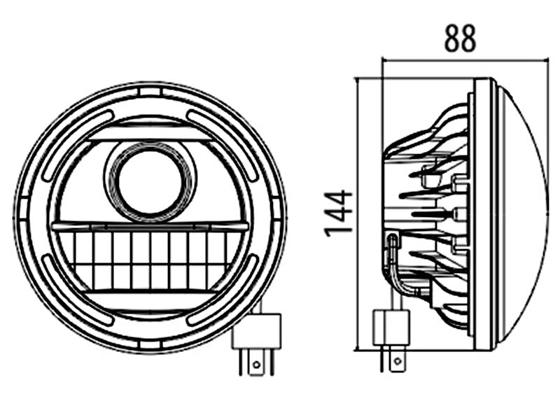 LED AJOVALO 5¾" / 7" UPOTETTAVA 10-30V