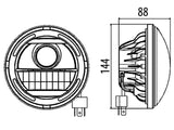 LED AJOVALO 5¾" / 7" UPOTETTAVA 10-30V