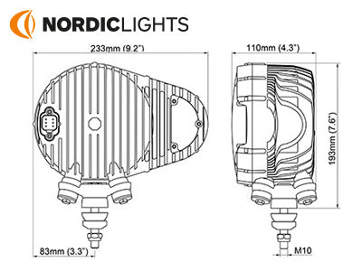 NORDIC SCULPTOR N6002 OIKEA  ALAKIINNIKE DUALBEAM LED AJOVALO