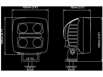 NORDIC SCORPIUS LED N2401 24W 12/24V FLOOD