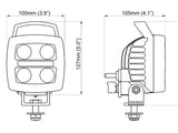 SPICA LED N2401 HS 12-24V 24W WIDEFLOOD BLTINDEUTSCH NORDIC P