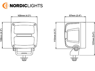 NORDIC SCORPIUS PRO 445 LED 50W 12/24V  FLOOD