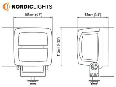 NORDIC SININEN LED RUISKUVALO SPOT 12/24V 42W