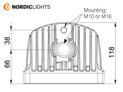 NORDIC PICTOR 620 LED FLOOD UPSIDE M16 TT