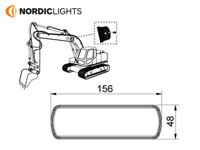 NORDIC PICTOR 620 LED FLOOD DOWNSIDE M16 TT