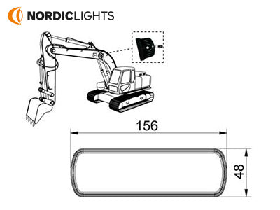 NORDIC PICTOR 620 LED FLOOD DOWNSIDE M10 TT