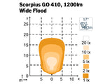 NORDIC LED SCORPIUS GO 410 12-24V 16W WIDEFLOOD