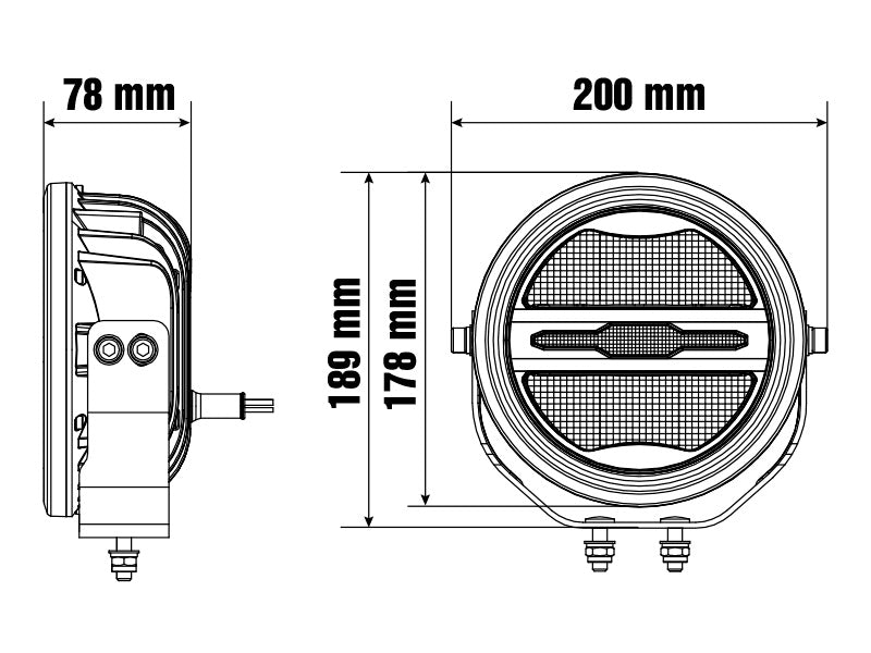 OPTIBEAM # SAVAGE 7 LED KAUKOVALO 9-36V