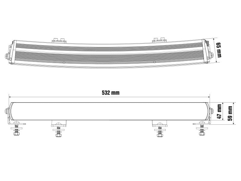 OPTIBEAM SUPER CAPTAIN ONE 600 CURVED