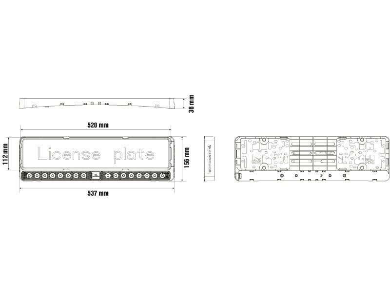 OPTIBEAM E-BAR EU TWIN REKISTERIKILPIVALO
