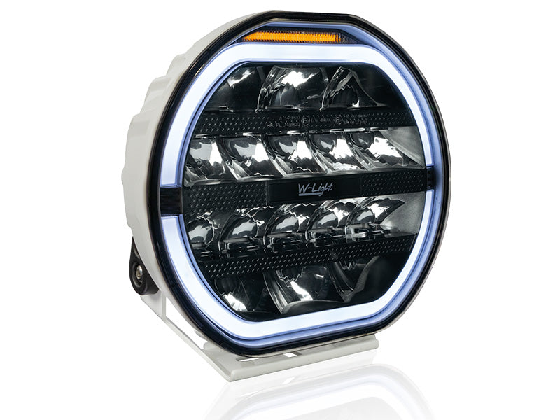 W-LIGHT FURY 9" LED-KAUKOVALO VALKOINEN