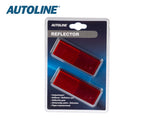 AUTOLINE HEIJASTINPARI PUN. 96X38MM LIIMALLA