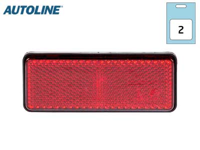 AUTOLINE HEIJASTINPARI PUN. 96X38MM LIIMALLA