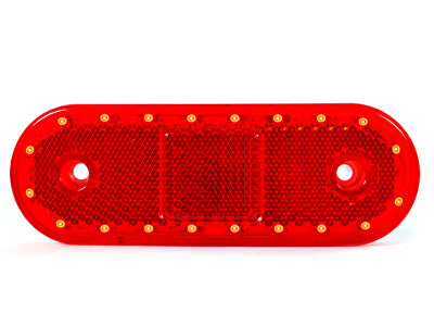LED-ÄÄRIVALO PUN. 12/24V 114X40MM