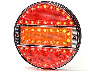 LED-TAKAVALO SLIM LINE 140MM VÄRILLINEN LASI